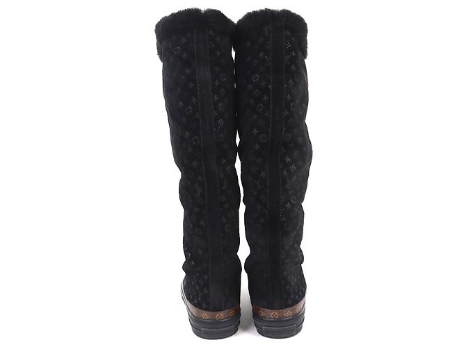 Botas altas Louis Vuitton Snowball Line Monogram de shearling - vista 4