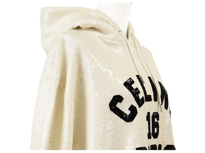 Céline Sweatshirt à capuche Celine 16 à sequins - vue 11