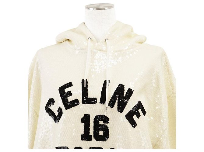 Céline Sweatshirt à capuche Celine 16 à sequins - vue 2