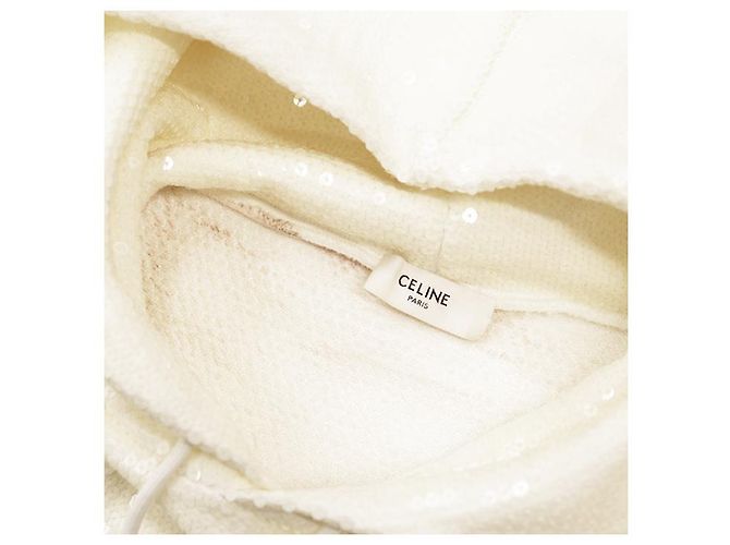 Céline Sweatshirt à capuche Celine 16 à sequins - vue 3