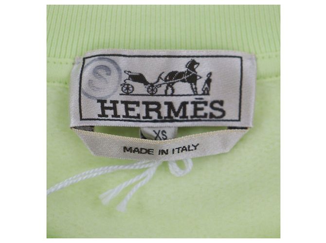 Hermès Chevaux en Symmetry Sweatshirt aus Baumwolle XS - Ansicht 5