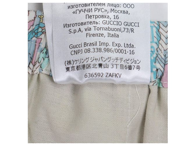 Calções Gucci Liberty Multi em algodão - vista 10