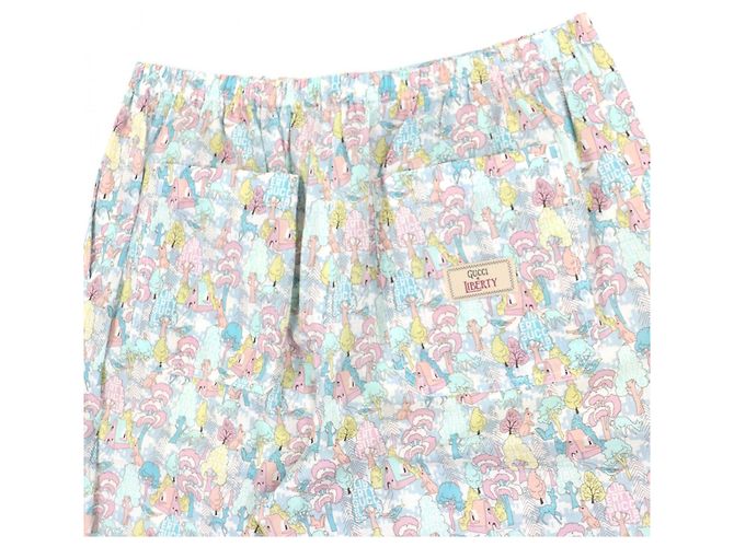Calções Gucci Liberty Multi em algodão - vista 4
