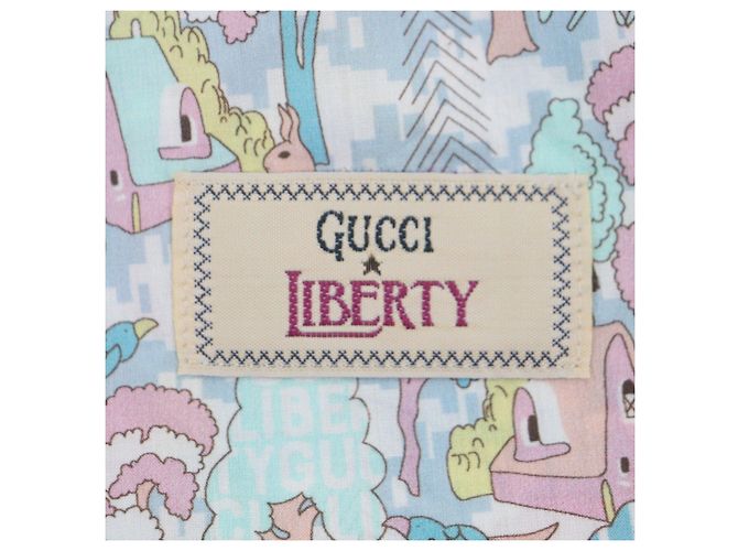 Calções Gucci Liberty Multi em algodão - vista 7
