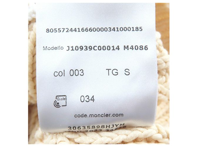 Moncler GIROCOLLO TRICOT Cotton Knit Top - vista 10