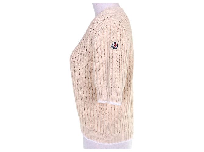 Moncler GIROCOLLO TRICOT Cotton Knit Top - vista 2