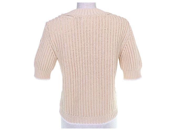 Moncler GIROCOLLO TRICOT Cotton Knit Top - vista 3