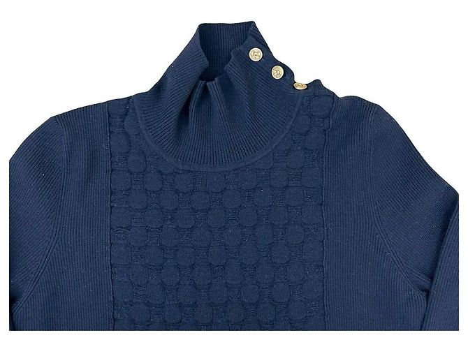 Chanel Strickoberteil aus Wolle und Polyester - Ansicht 2