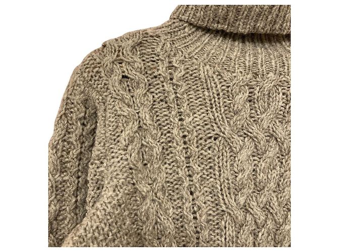Autre Marque Liflattie Ships Aran Strickpullover mit hohem Kragen - Ansicht 2