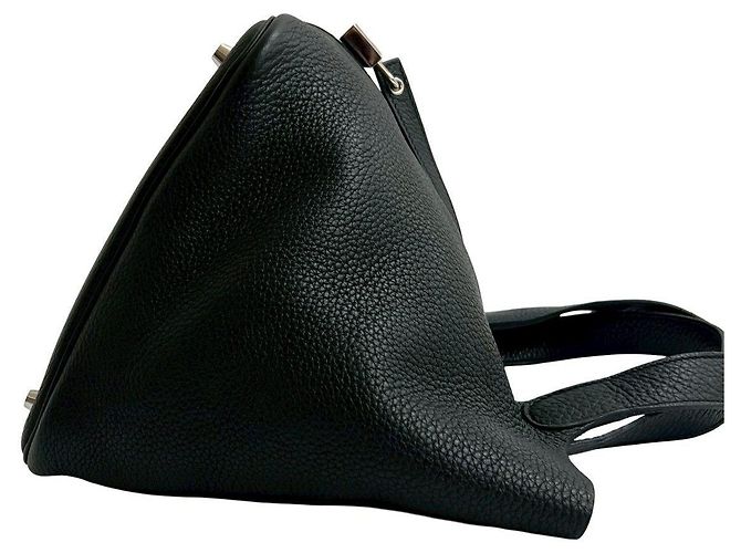 Sac à main Hermès Picotin Lock MM Taurillon Clémence - vue 9