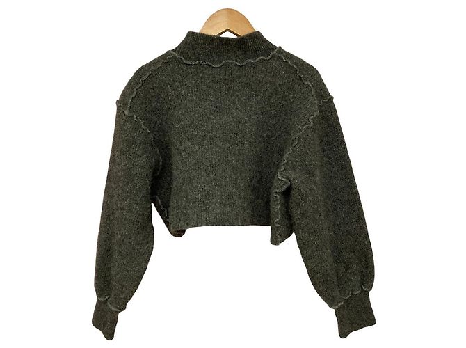 Autre Marque STUDIOUS Cropped Strickpullover mit Stehkragen - Ansicht 3