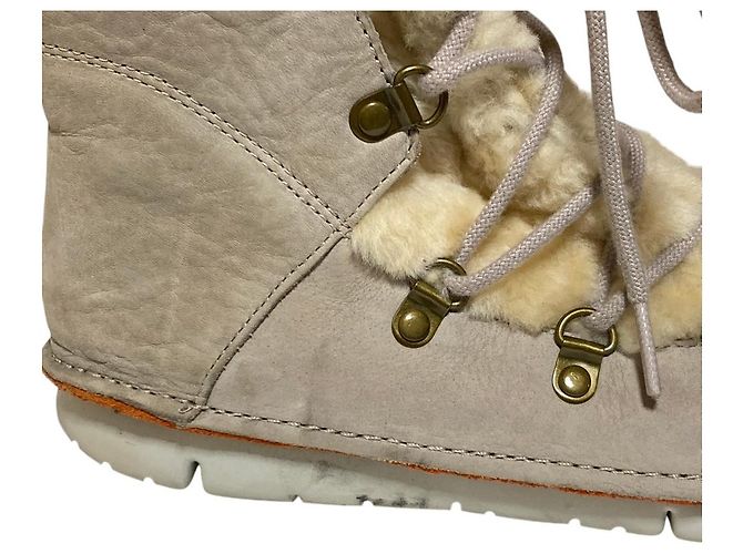 Autre Marque Stivaletti bassi stringati in shearling Camper - vista 10