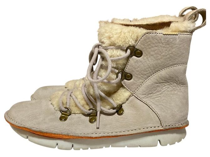 Autre Marque Stivaletti bassi stringati in shearling Camper - vista 3