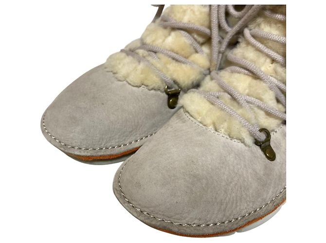 Autre Marque Stivaletti bassi stringati in shearling Camper - vista 6