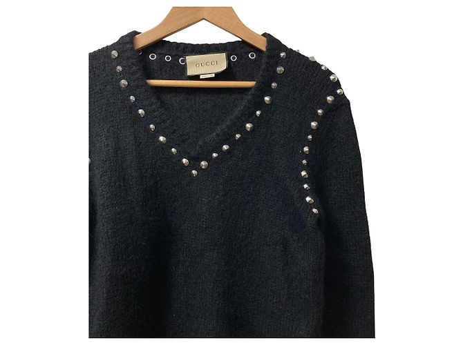 Jersey de punto de mohair Gucci cuello en V - vista 2