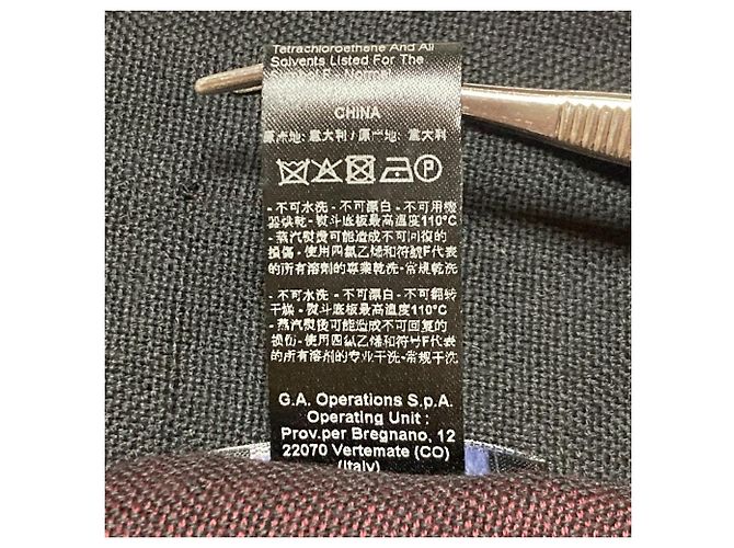 Sciarpa con logo intarsia e frange Emporio Armani - vista 5