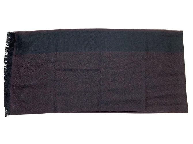 Sciarpa con logo intarsia e frange Emporio Armani - vista 6