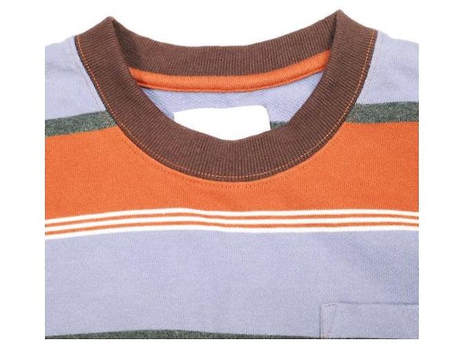 Autre Marque TOP WHIMSY SNAP SLEEVE BORDER Camiseta de manga larga de algodón - vista 4