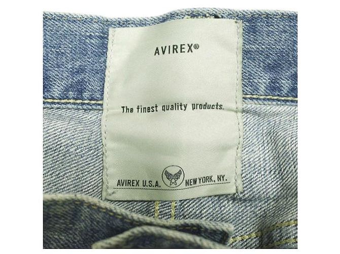 Autre Marque AVIREX TFQP DENIM PANTS Pantalones de mezclilla de algodón - vista 11