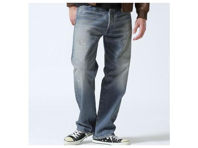 Autre Marque AVIREX TFQP DENIM PANTS Pantalones de mezclilla de algodón - vista 3