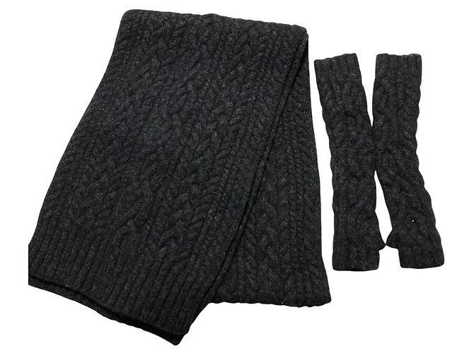 Polo Ralph Lauren Sciarpa e scaldamani 2 in 1 in lana e cashmere - vista 3