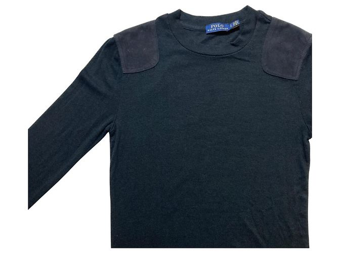 Polo Ralph Lauren Strickpullover mit Schulterpatches - Ansicht 3