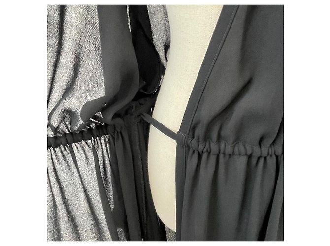 Autre Marque Abito lungo trasparente Chaos Wrap - vista 5