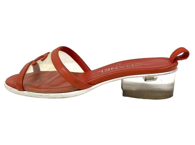 Mule Chanel Coco Mark in pelle e PVC - vista 2