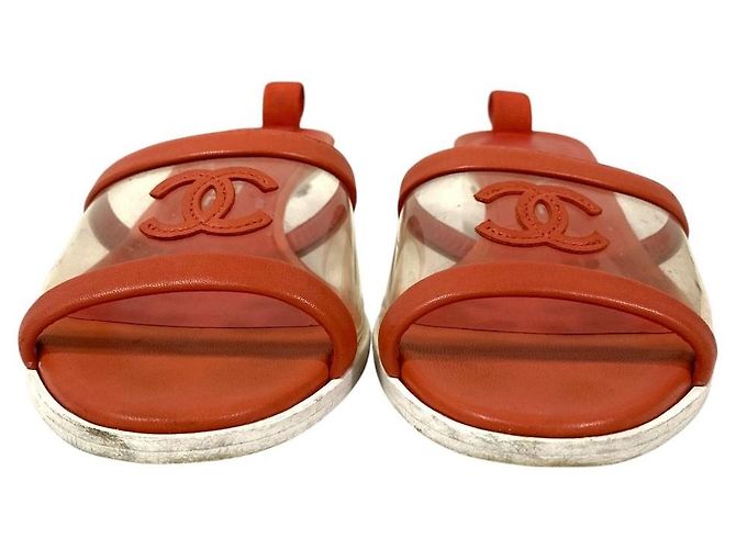 Mule Chanel Coco Mark in pelle e PVC - vista 4