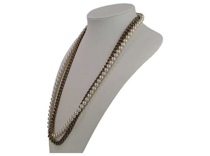 Collar largo de cadena de perlas Sacai - vista 2