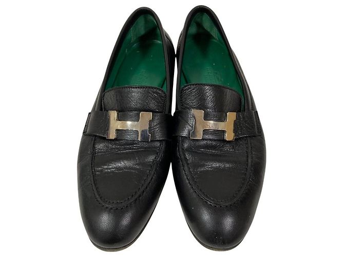 Hermès Mocassin Paris H Buckle Loafer 34.5 - vista 3
