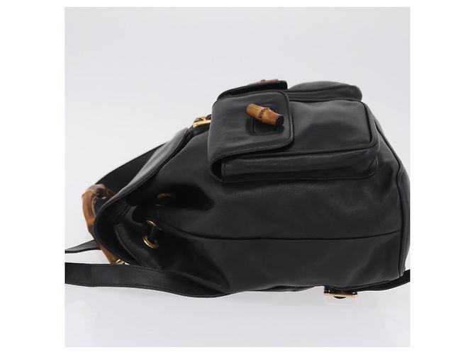 Gucci Vintage Bamboo Leather Medium - vue 4