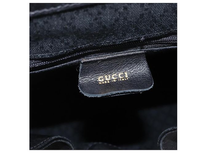 Gucci Vintage Bamboo Leather Medium - vue 6