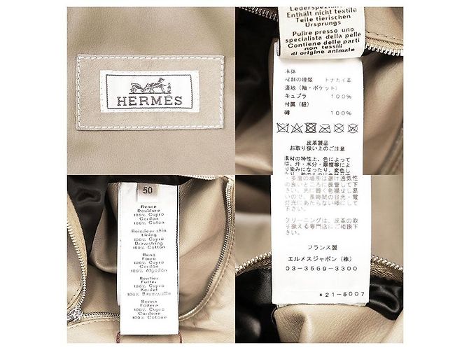 Chaqueta Hermès 50 de piel de reno - vista 10