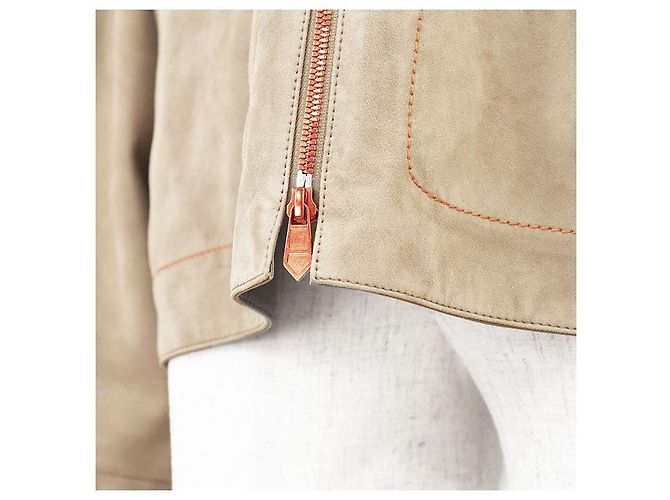 Chaqueta Hermès 50 de piel de reno - vista 15