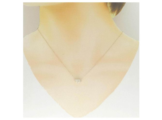 Autre Marque Collana Cuore con Diamanti Au750 - vista 6