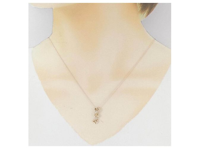 Autre Marque Collana K10 Pink Gold Diamond - vista 6