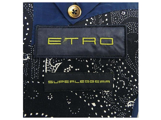Etro Navy Blue Jacket - view 4