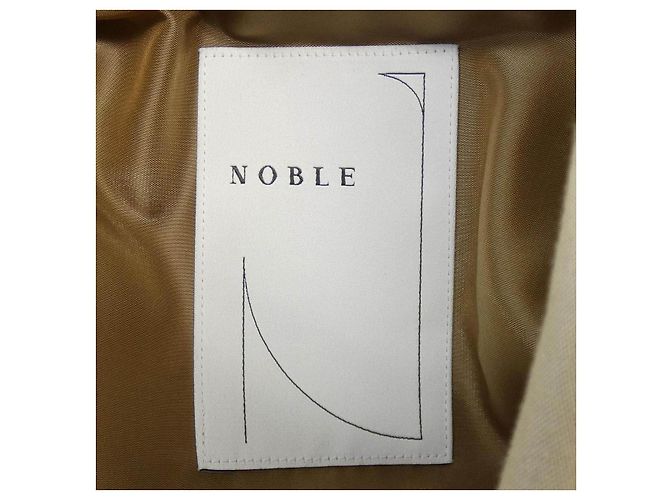 Autre Marque Abrigo de lana beige Noble - vista 4