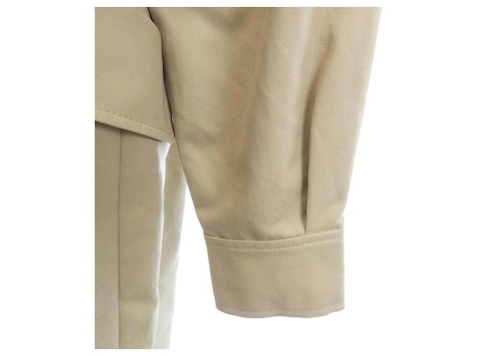 Autre Marque Abrigo de lana beige Noble - vista 6