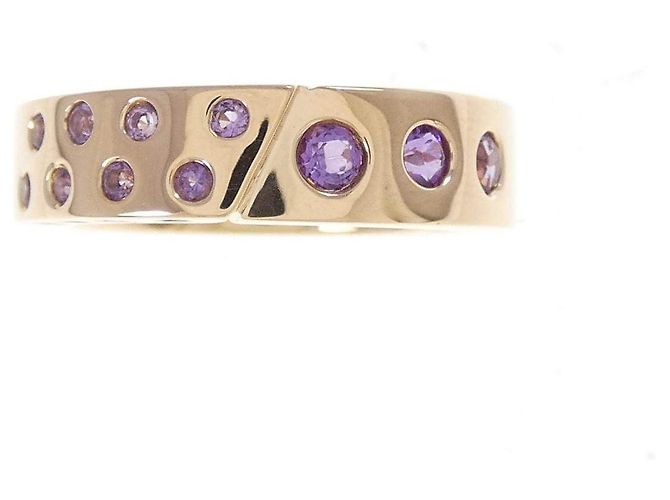 Autre Marque Anello Luziada Ametista Au750 Oro Rosa - vista 2