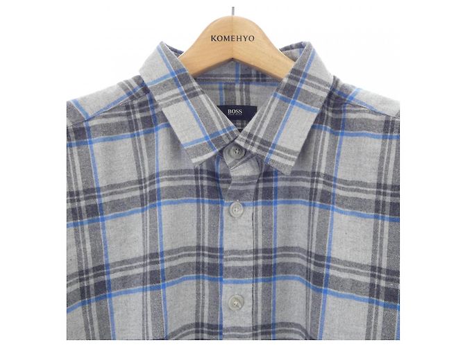 Hugo Boss Camisa de Algodão Xadrez BOSS - vista 5