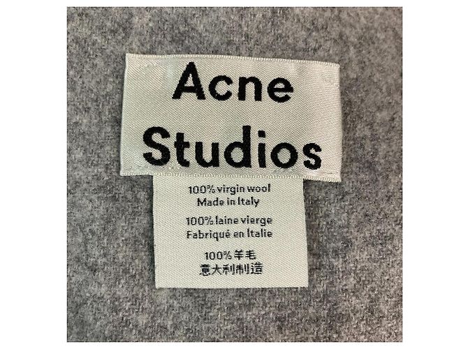 Sciarpa in lana vergine con frange Acne Studios - vista 4