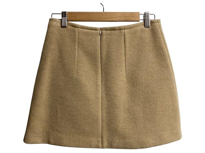 Autre Marque Falda mini línea A de lana Patou - vista 3
