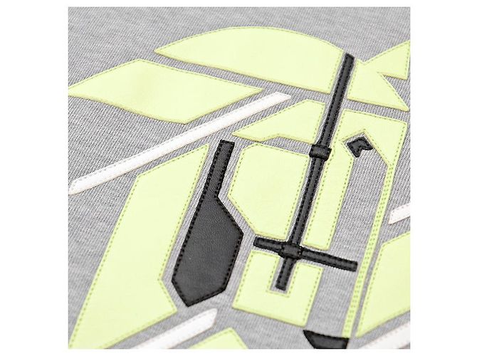 Hermès Chevaux en Symétrie Sweatshirt aus Baumwolle und Lammleder M - Ansicht 4