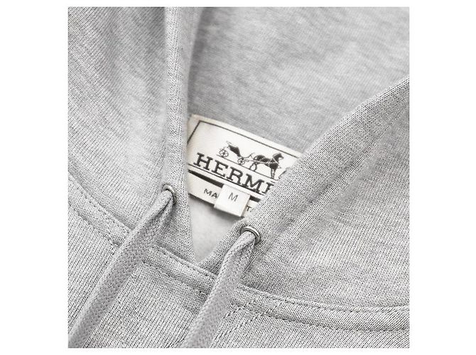 Hermès Chevaux en Symétrie Sweatshirt aus Baumwolle und Lammleder M - Ansicht 5