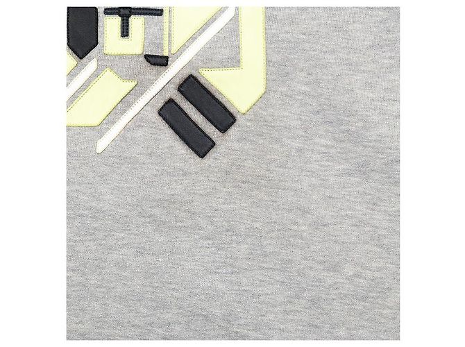 Hermès Chevaux en Symétrie Sweatshirt aus Baumwolle und Lammleder - Ansicht 12