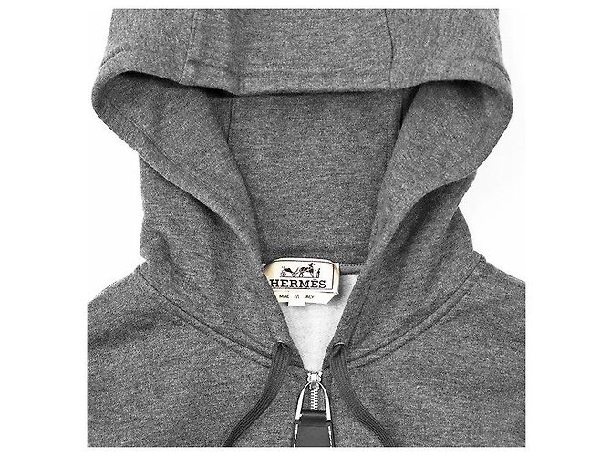 Hermès Sweatshirt Hoodie aus Baumwolle und Kaschmir - Ansicht 2