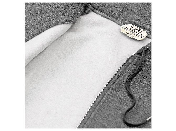 Hermès Sweatshirt Hoodie aus Baumwolle und Kaschmir - Ansicht 9