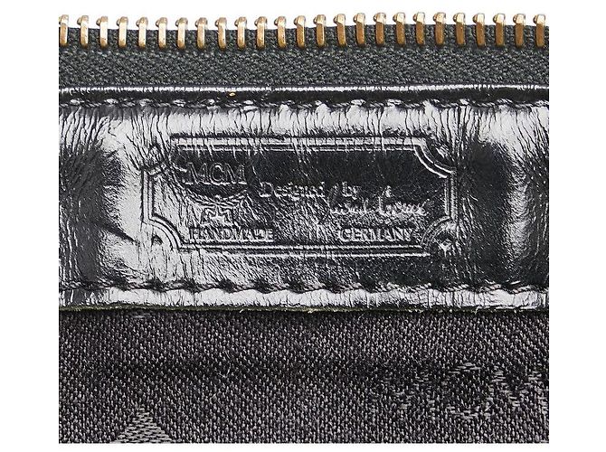 Borsa 2way MCM Visetos Logogram in nylon e pelle - vista 11